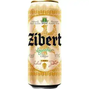 Пиво Zibert светлое фильтрованное 4.4% 0.5 л