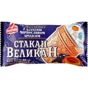 Морозиво Ласунка Великан з курагою, чорносливом та арахісом 100 г