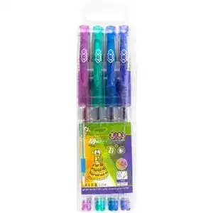 Набір Zibi Glitter з 4-х гелевих ручок з блискітками 4 кольори