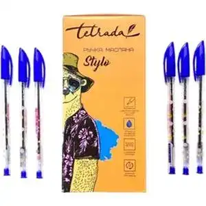 Ручка масляна Tetrada Stylo HO-585 синя дитяча 0.6 мм