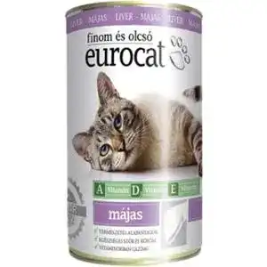 Корм Eurocat вологий для котів з печінки 415 г
