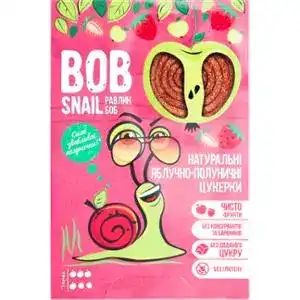 Цукерки Bob Snail яблучно-полуничні натуральні 60 г