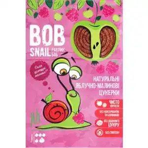 Цукерки Bob Snail яблучно-малинові натуральні 60 г
