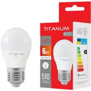 Лампа светодиодная Titanium G45 6 Вт 4100К E27