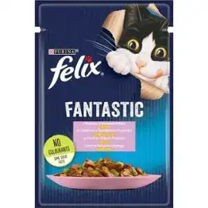 Корм для котів Felix Fantastic в желе з фореллю та зеленими бобами 85 г