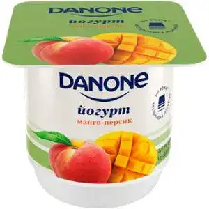 Йогурт Danone 2% Манго-персик 125 г