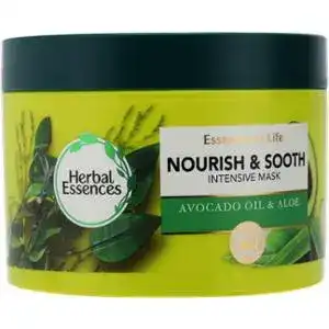 Маска для волосся Herbal Essences Живлення Nourish&Sooth Авокадо та алое 450 мл