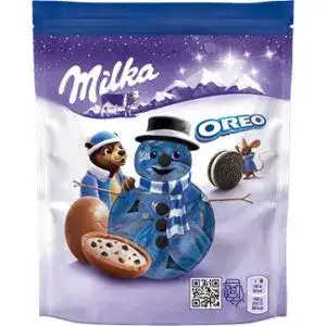 Шоколад Milka молочний зі шматочками печива Орео фігурний 86 г