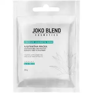 Альгінатна маска Joko Blend Premium Alginate Mask заспокійлива з екстрактом зеленого чаю та алое вера 20 г