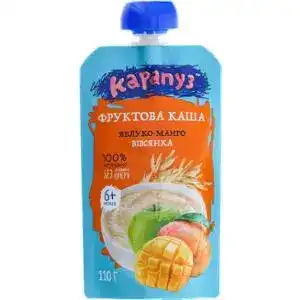 Каша Карапуз Яблуко-манго для дітей від 6 місяців овсянка фруктова 110 г