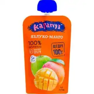 Пюре Карапуз Яблуко-манго для дітей від 5 місяців без цукру 100 г