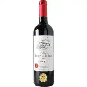 Вино Chateau Jacquet de la Grave Bordeaux АОС червоне сухе 11-14.5% 0.75 л