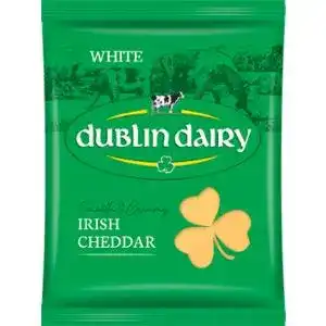 Сир Dublin Dairy Irish Cheddar White 48% нарізний 150 г