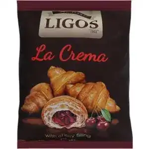 Круасан Ligos La Сrema з вишневою начинкою 210 г
