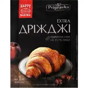 Дрожжи Pripravka Extra хлебопекарные сухие быстродействующие 7 г