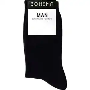 Шкарпетки BOHEMA Класік чоловічі високі чорні р.25-27