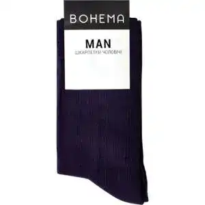 Шкарпетки BOHEMA Класік чоловічі високі сині р.25-27