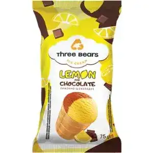 Морозиво Три Ведмеді Лимонно-шоколадне 75 г