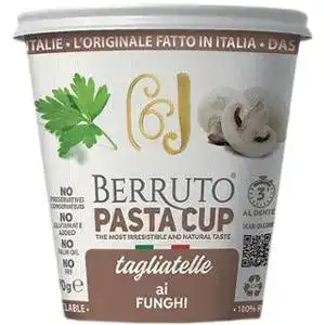 Макароны быстрого приготовления Berruto Pasta Cup Тальятелле с грибами 70 г