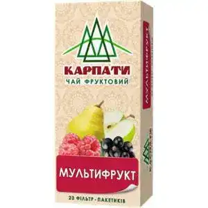 Чай Карпаты фруктовый мультифруктовый 20 х 1.5 г