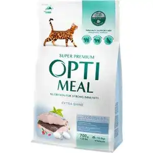 Сухой корм для котов Optimeal со вкусом треска 700 г