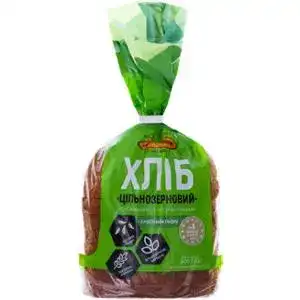 Хліб Київхліб Цільнозерновий нарізний 300 г