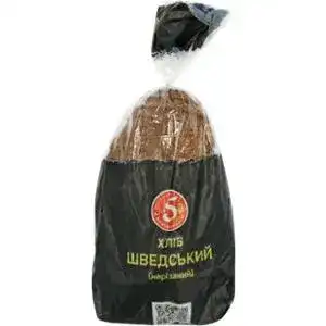 Хлеб Хлібозавод №5 Шведский ржано-пшеничный нарезной 600 г