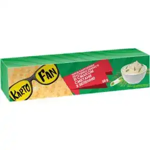 Чіпси KartoFan зі смаком сметани із зеленню 50 г