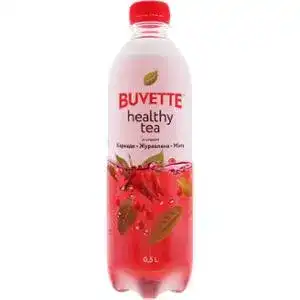 Напій Buvette Healthy Tea зі смаком каркаде, журавлини та м'яти 0.5 л