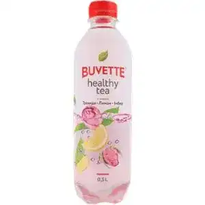 Напій Buvette Healthy Tea зі смаком троянди, лимона та імбиру 0.5 л