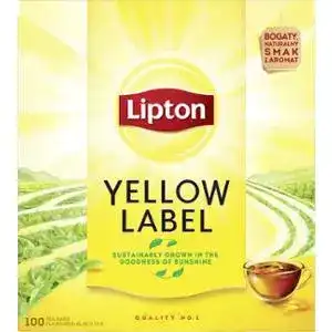 Чай Lipton Yellow Label чорний 100 х 2 г