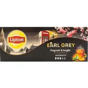 Чай Lipton Earl Grey чорний з ароматом бергамота 25 х 1.5 г