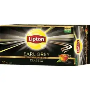 Чай Lipton Earl Grey чорний з ароматом бергамота 50 х 1.5 г