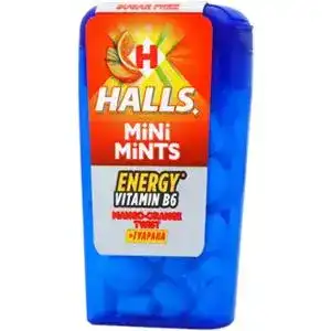 Цукерки Halls Mini Mints апельсин-манго з вітаміном В6 12.5 г