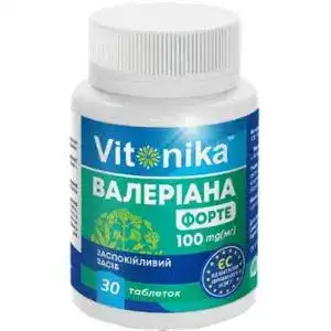 Валеріана Vitonika 100 мг у капсулах 30 таблеток
