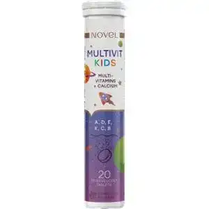 Вітаміни шипучі Novel Multivit Kids 20 таблеток