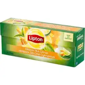 Чай зелений Lipton Green Citrus 25х1.3 г