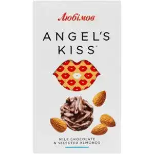 Цукерки Любімов Angel's kiss молочний шоколад з мигдалем 100 г