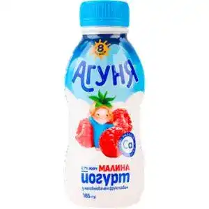 Йогурт Агуня малина 2.7% 185 г