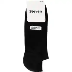 Шкарпетки Steven чоловічі (ультракороткі) 41-43 002 чорний