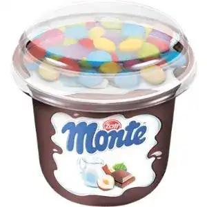 Десерт Zott Монте  з шоколадом, горіхами та какао драже 70 г