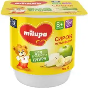 Сирок Milupa Мультифрукт 3% для дітей від 6 місяців 90 г
