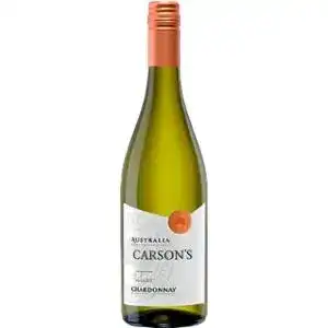 Вино Carson's Chardonnay біле сухе 13% 0.75 л