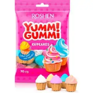 Конфеты желейные Roshen Yummi Gummi CupCakes 70 г