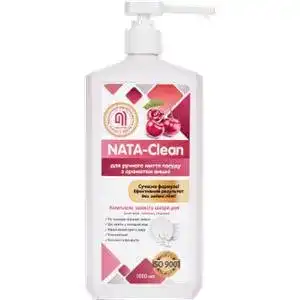 Засіб для миття посуду NATA-Clean з ароматом вишні для ручного миття 1 л