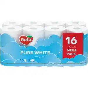 Туалетний папір Ruta Pure White 3 шари 16 шт