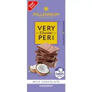 Шоколад Millennium Very Peri молочний з кокосовою стружкою 85 г