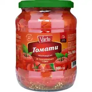Томати Varto в томатному соку пастеризовані 980 г