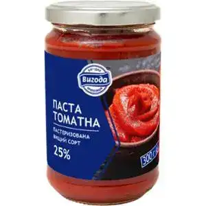 Паста томатна Вигода 25% вищий сорт 300 г