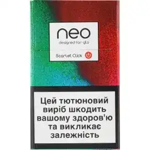 Стіки для нагрівання тютюну Neo Scarlet Click з фільтром 1 пачка